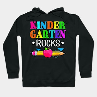 Vintage Kindergarten Rocks Teacher Student Back To School Hoodie